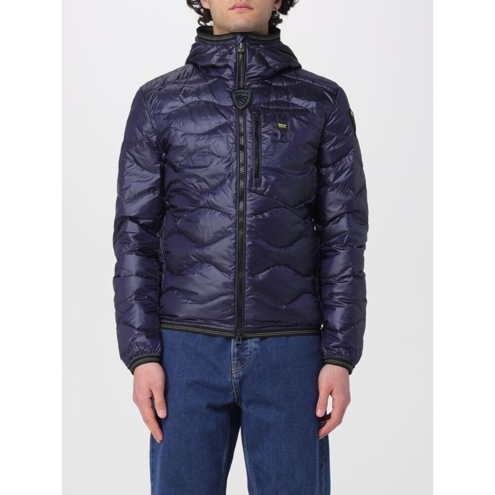 Blauer Men Quilted Padded Nylon Down Jacket Blauer